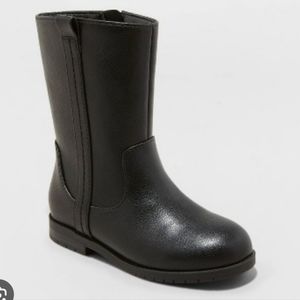 Cat and Jack Black Riding Boots Mimi New 11 Toddler Little Kid